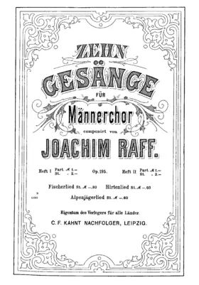 10 Gesänge für Männerchor