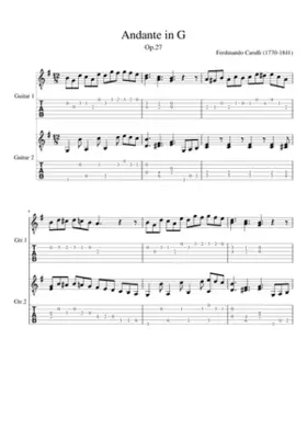 Gitar Duet Andante In G