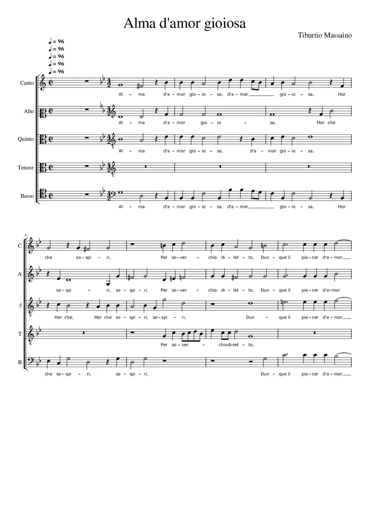 Alma d'amor gioiosa - Page 1