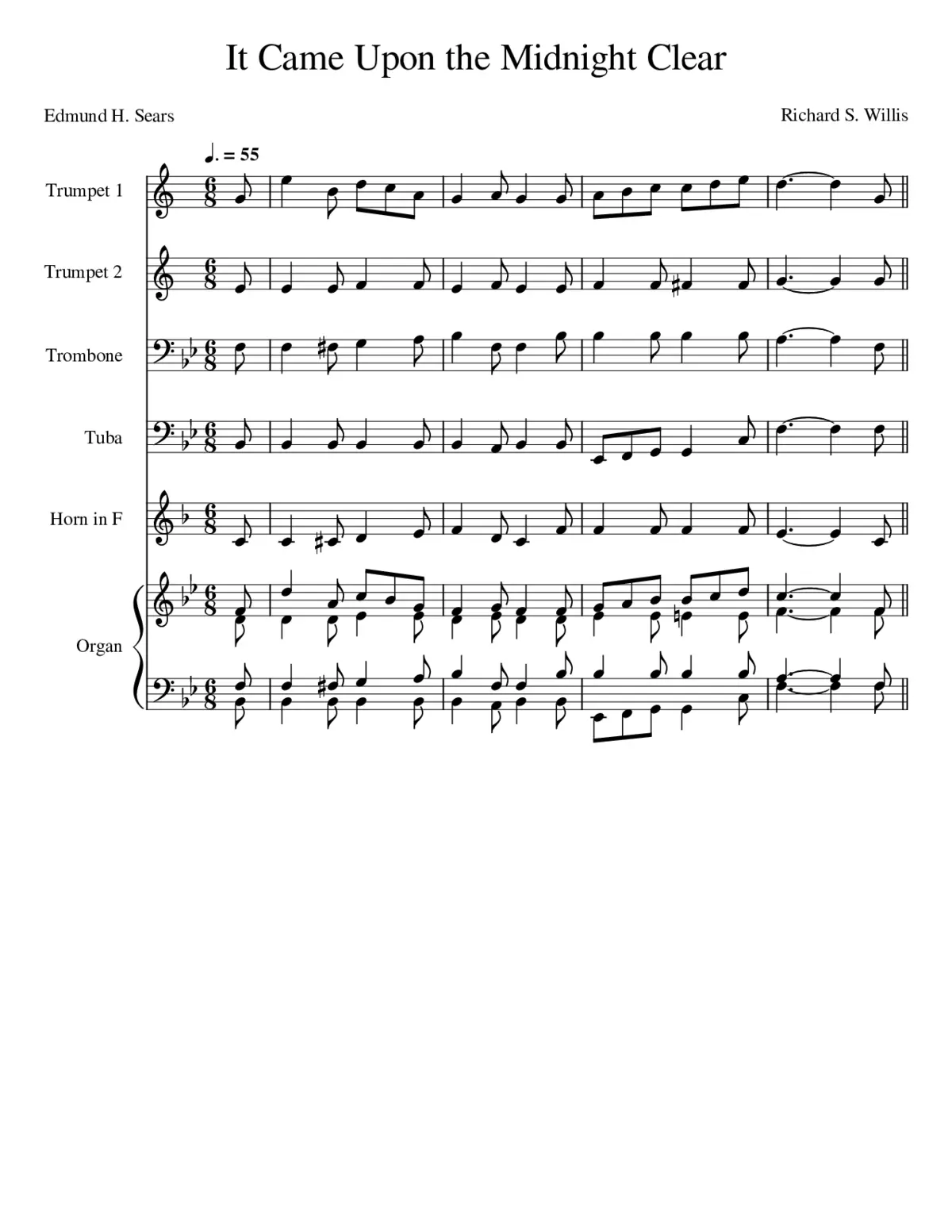 It Came Upon the Midnight Clear - Page 1