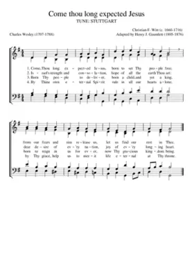 Come Thou Long Expected Jesus