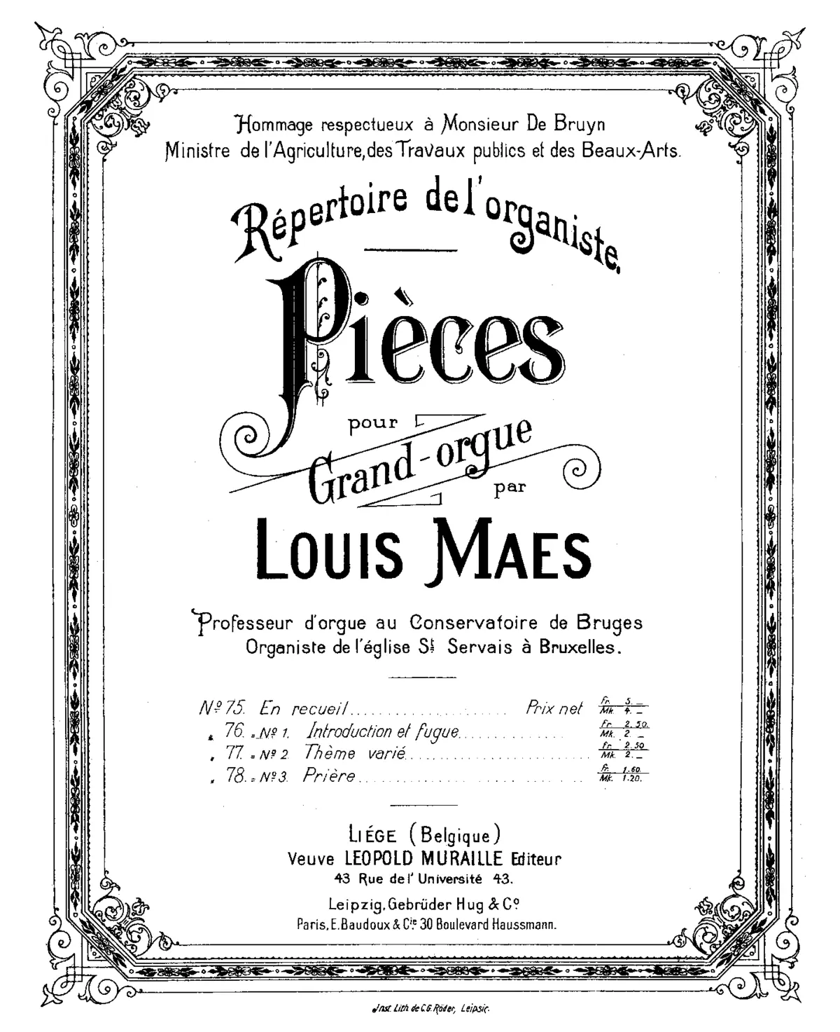 3 Morceaux pour orgue - Page 1