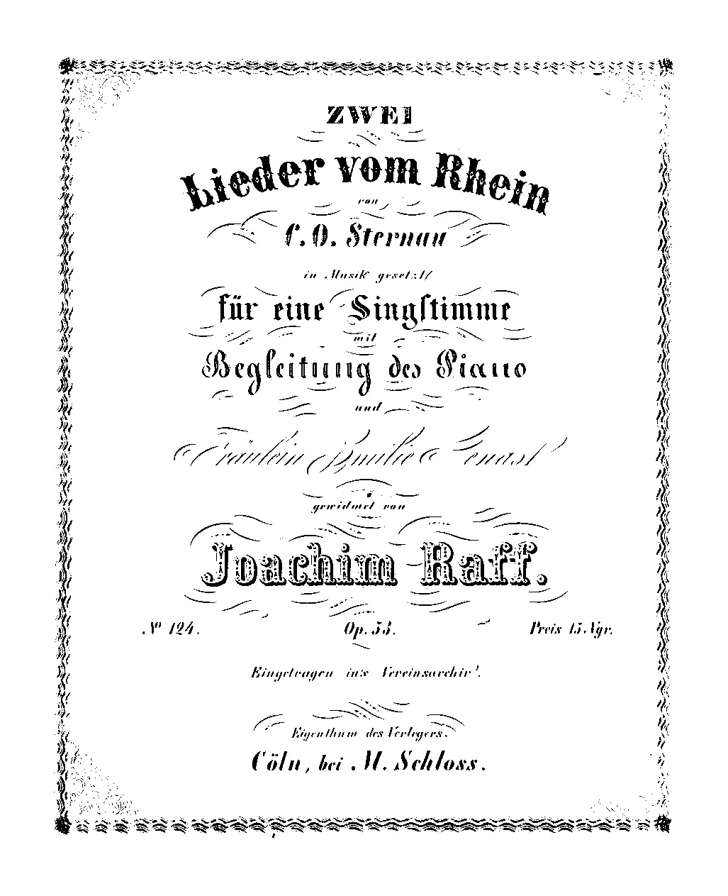 2 Lieder vom Rhein - Page 1