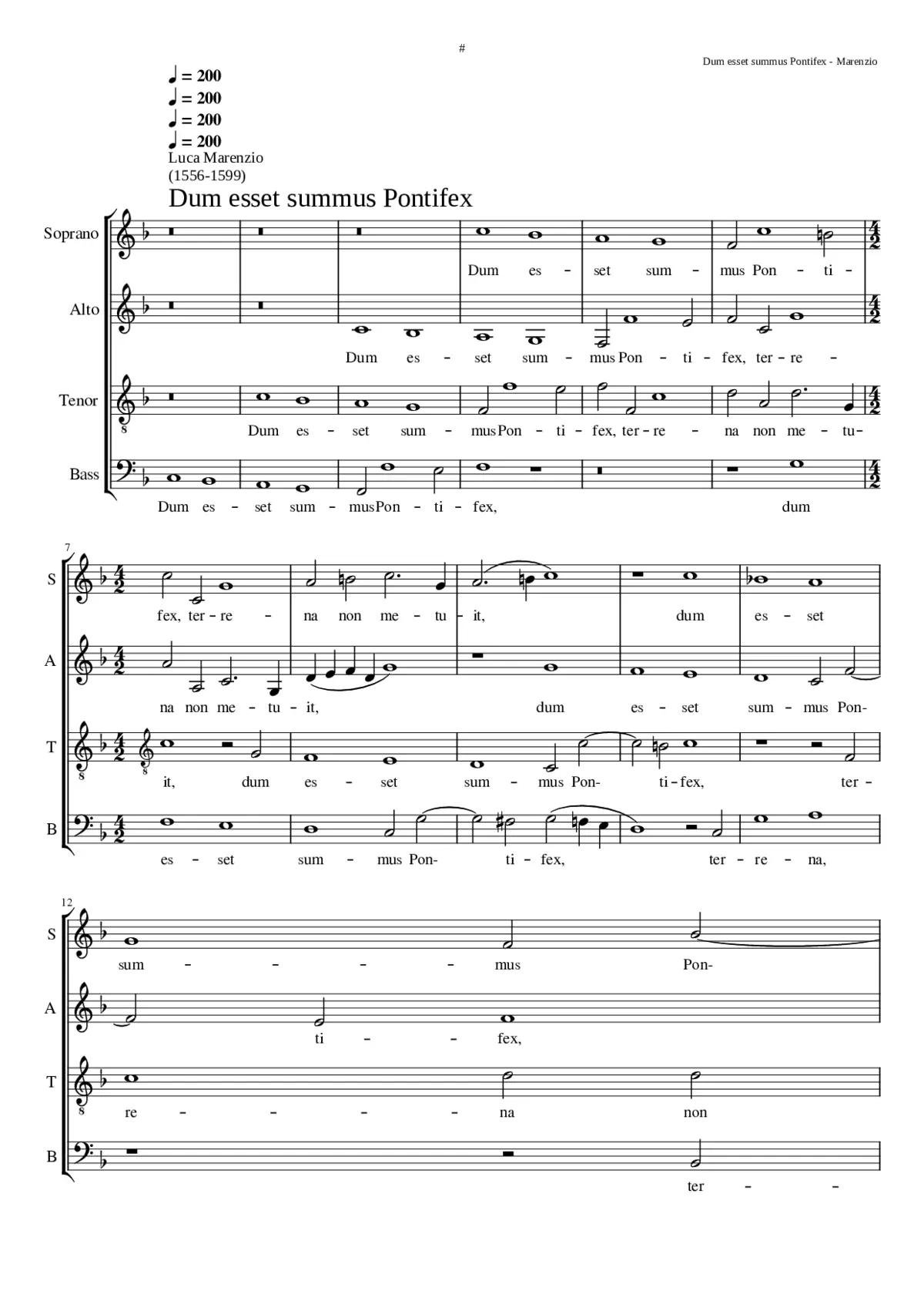 Dum esset summus Pontifex - Page 1