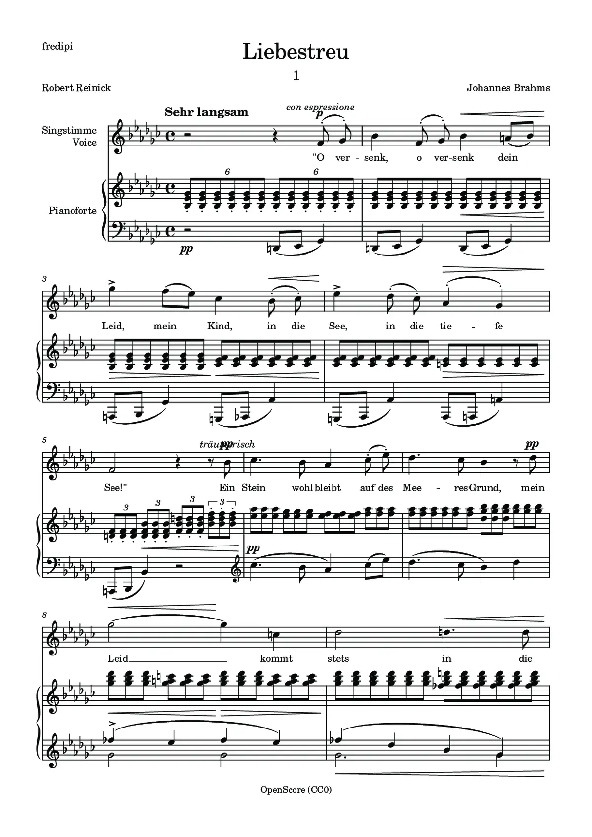 Liebestreu - Page 1