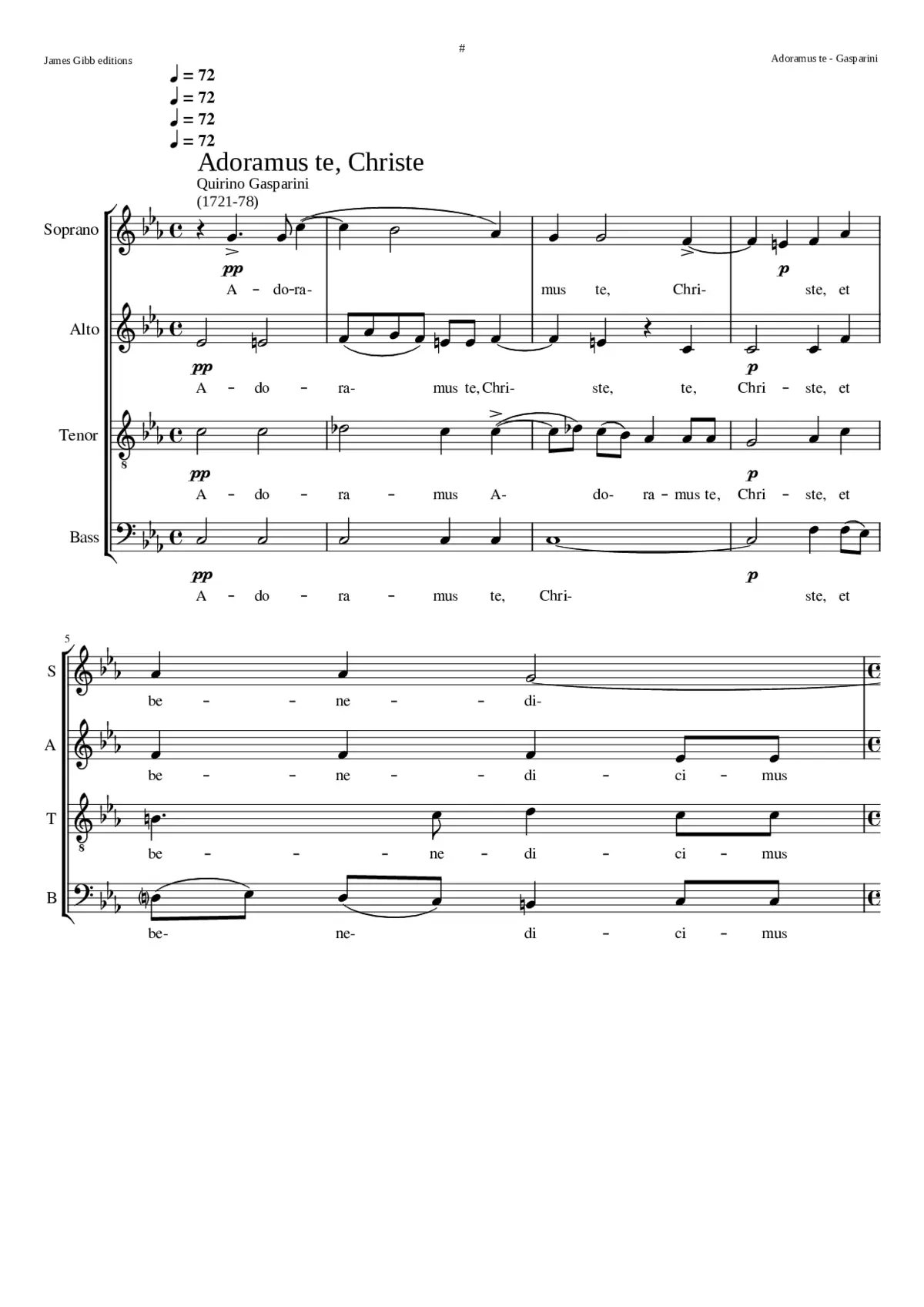 Adoramus te - Page 1