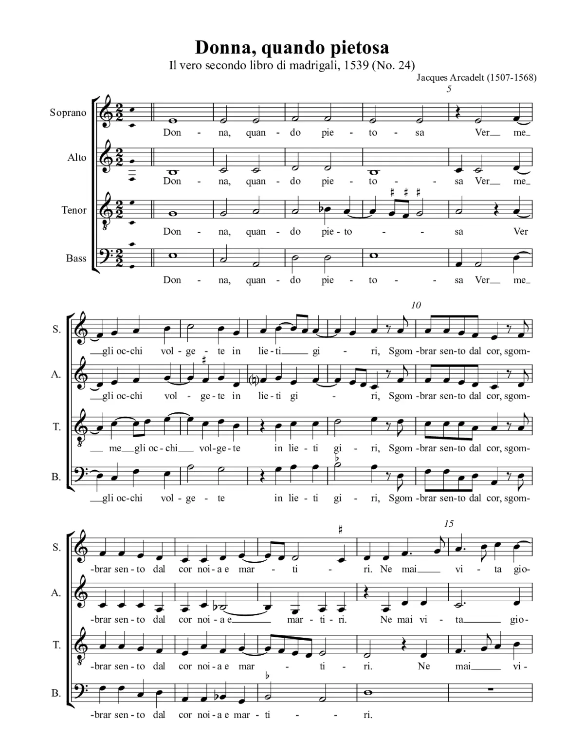 Donna, quando pietosa - Page 1