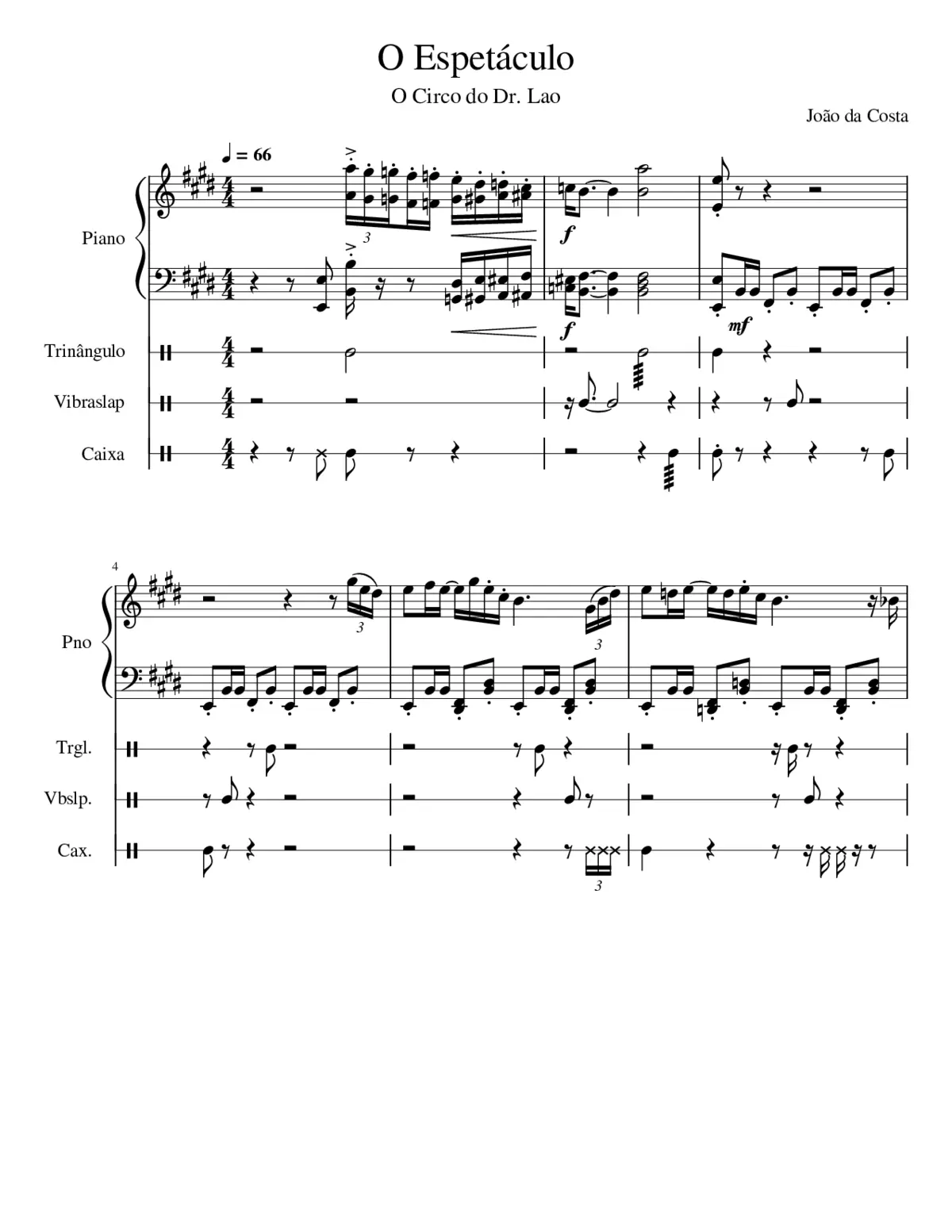 O Espetáculo (The Spectacle) - Page 1