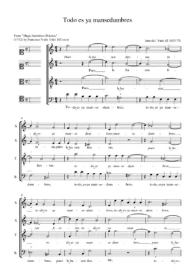 Todo es ya mansedumbres