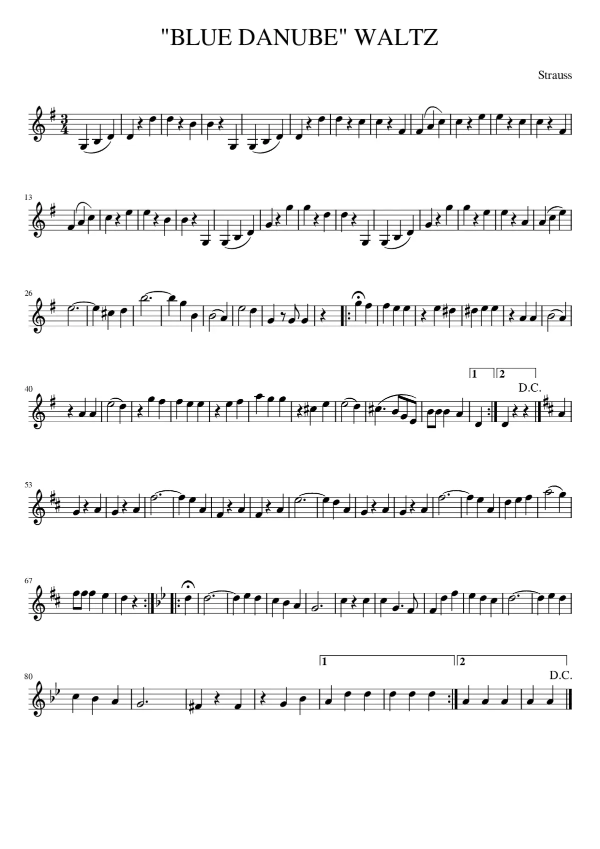 An der schönen blauen Donau Op.314 - Page 1