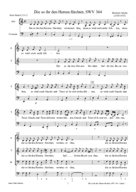 Die so ihr den Herren fürchtet, SWV 364