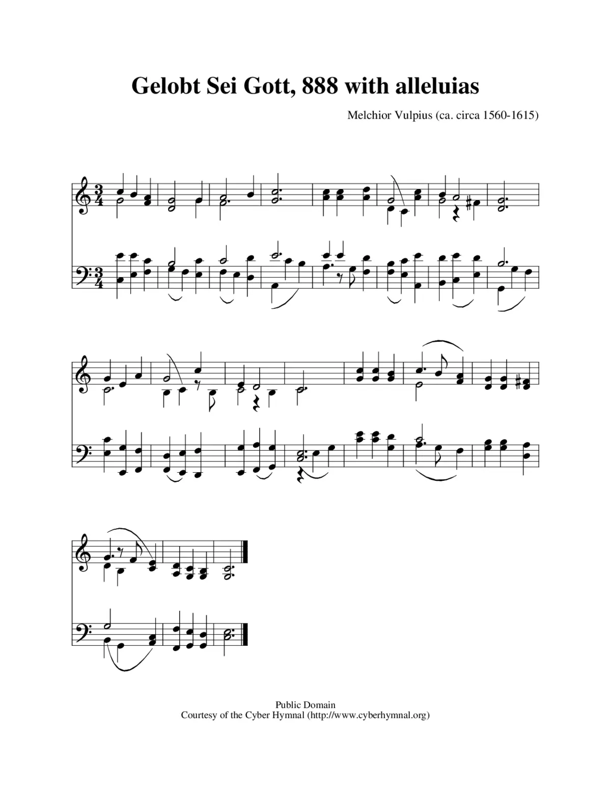 Gelobt sei Gott - Page 1