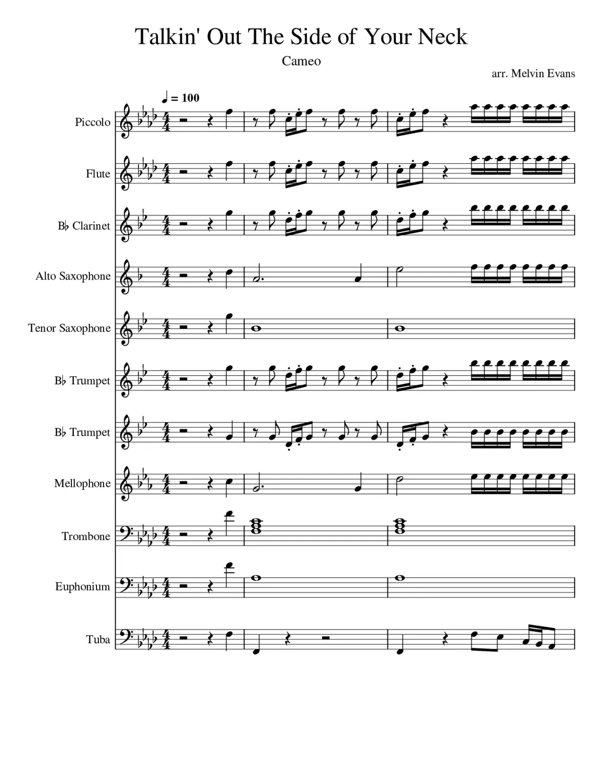 Talkin' Out The Side Of Your Neck - Page 1