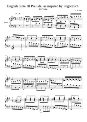 English Suite No.3 in G minor BWV 808