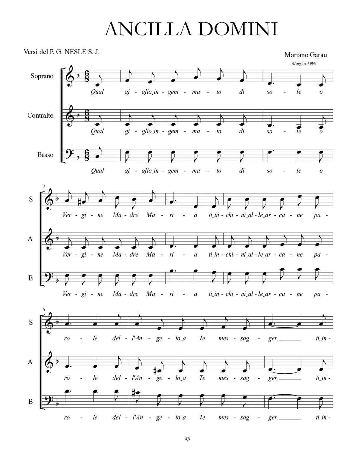 Ancilla Domini - Page 1