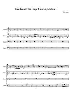 Die Kunst der Fuge BWV 1080
