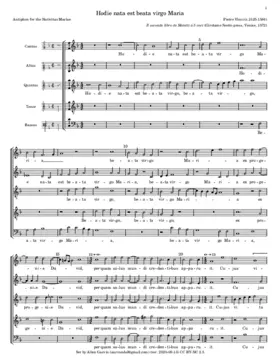 Hodie nata est beata virgo Maria