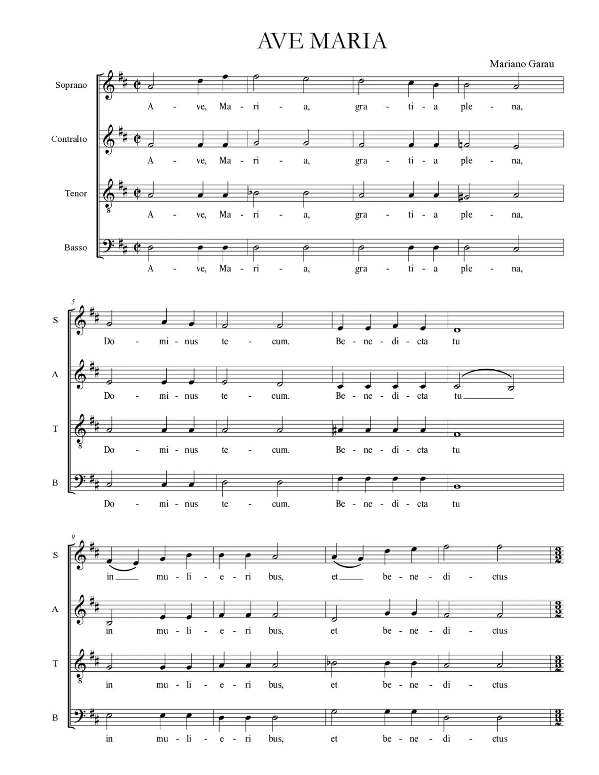 Ave Maria VI - Page 1