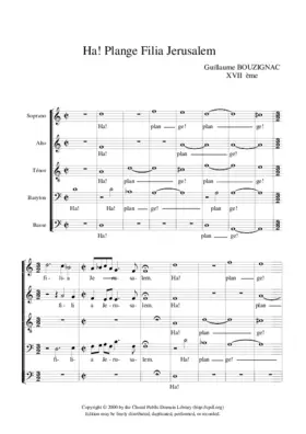 Ha, plange, filia Jerusalem