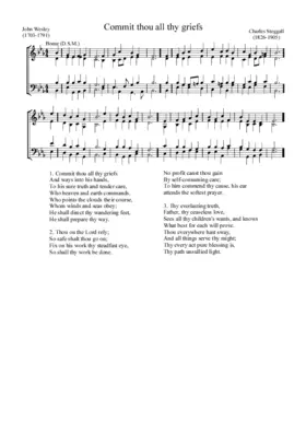 Commit thou all thy griefs