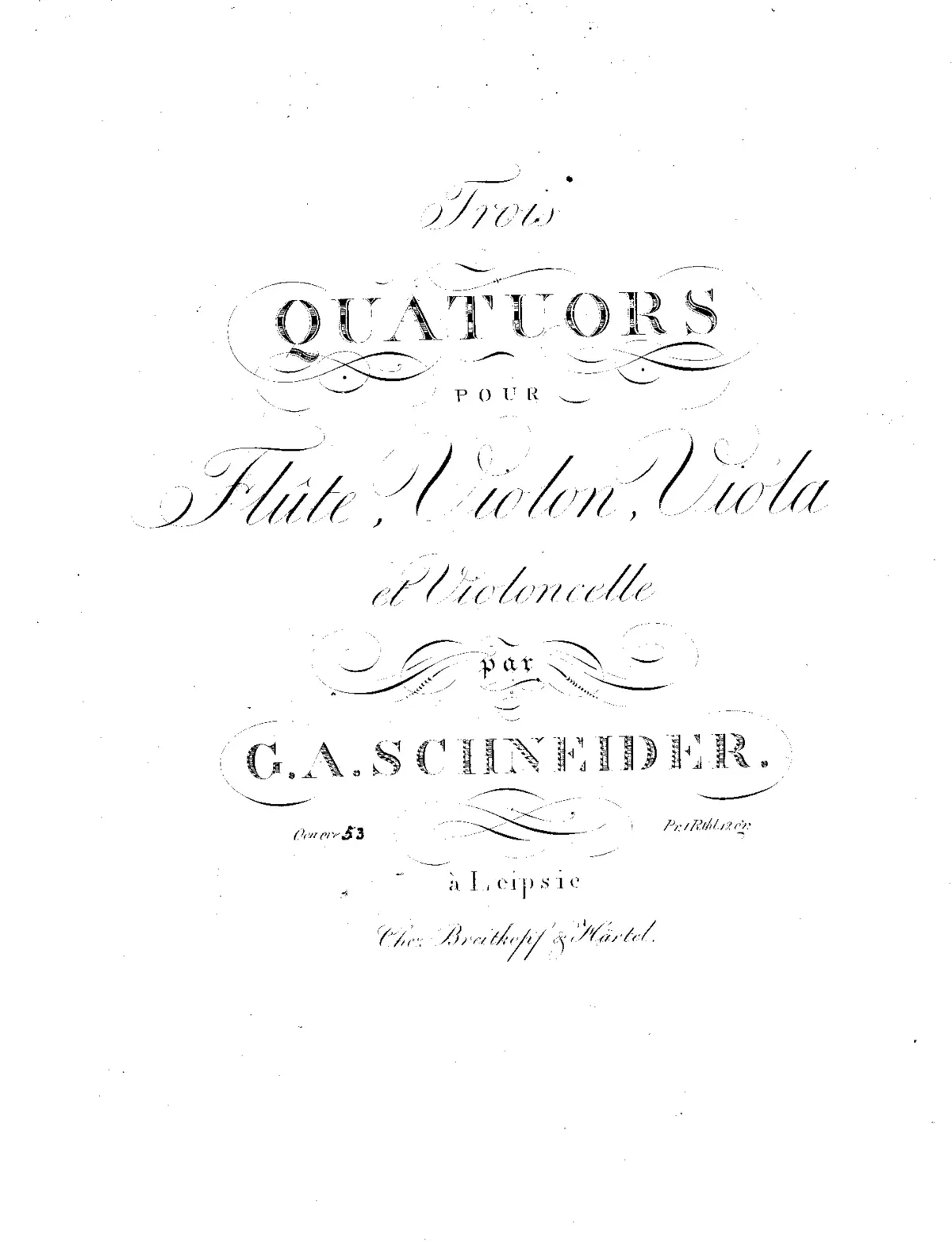 3 Quartets for Flute and Strings - Page 1