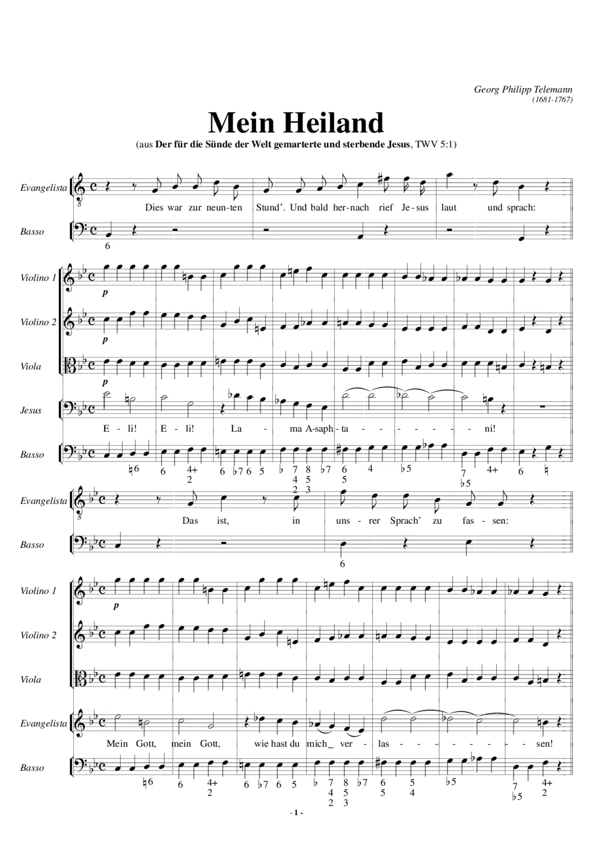 Brockes-Passion - Page 1