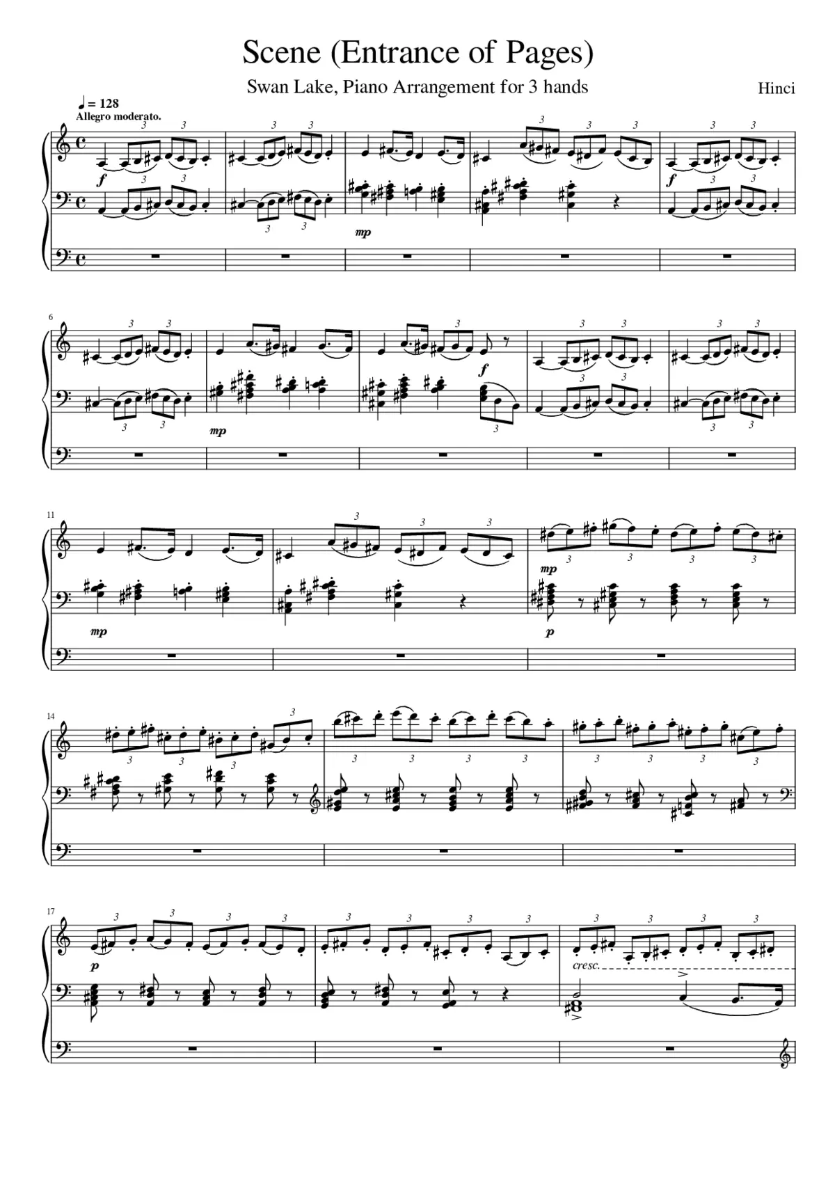 Swan Lake (ballet) Op.20 - Page 1