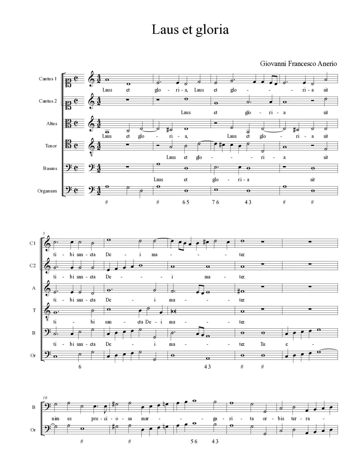 Laus et gloria - Page 1