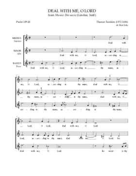 Deal with me, O Lord