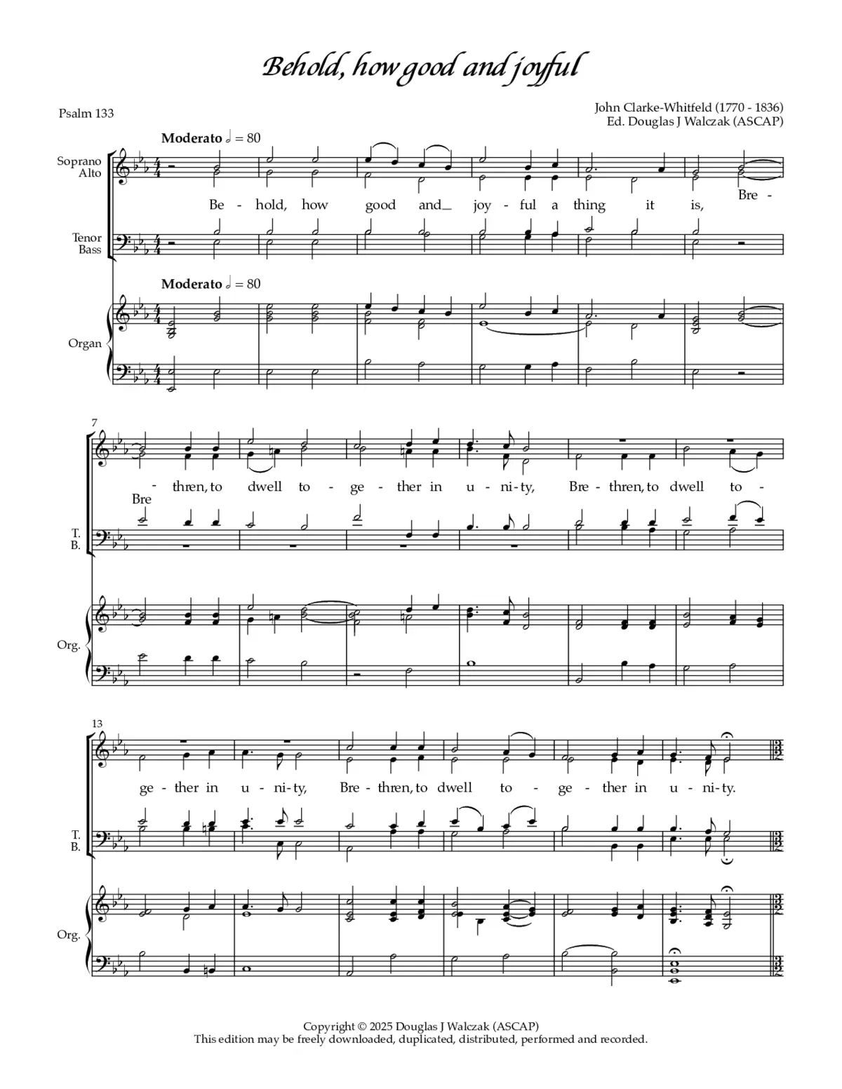 Behold, how good and joyful - Page 1