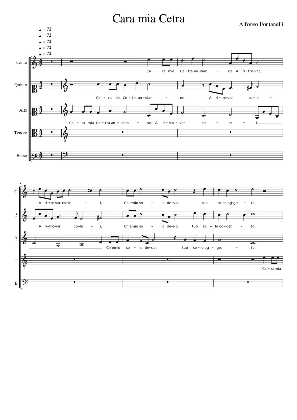 Cara mia Cetra - Page 1