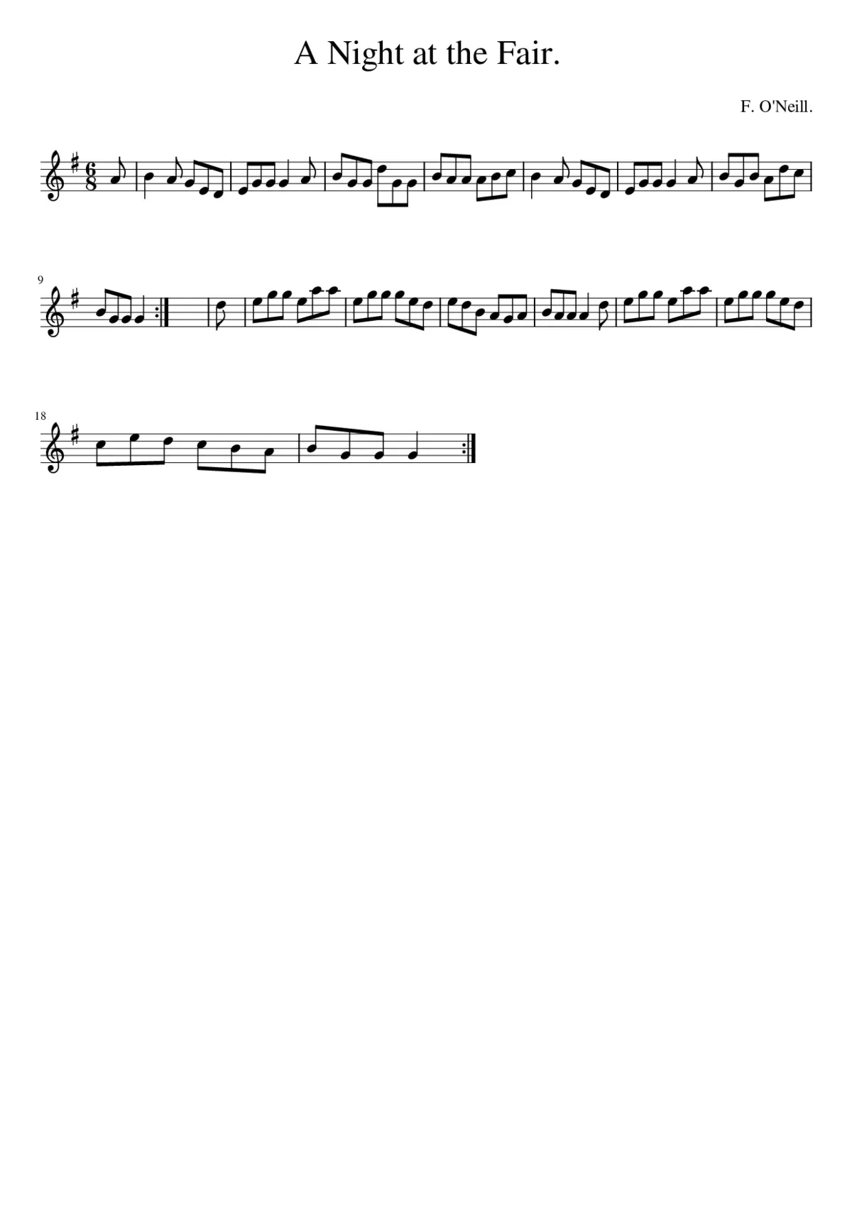 A Night At The Fair - Page 1