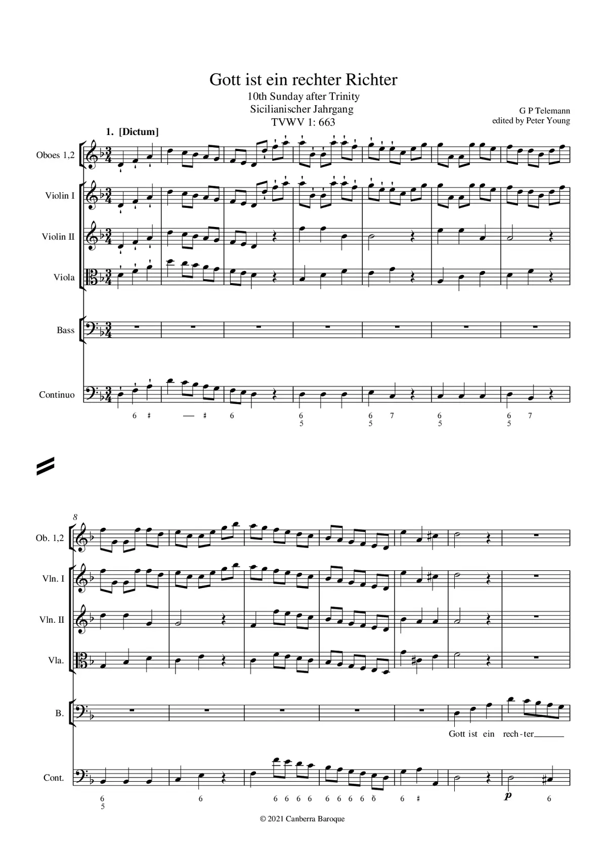 Gott ist ein rechter Richter - Page 1