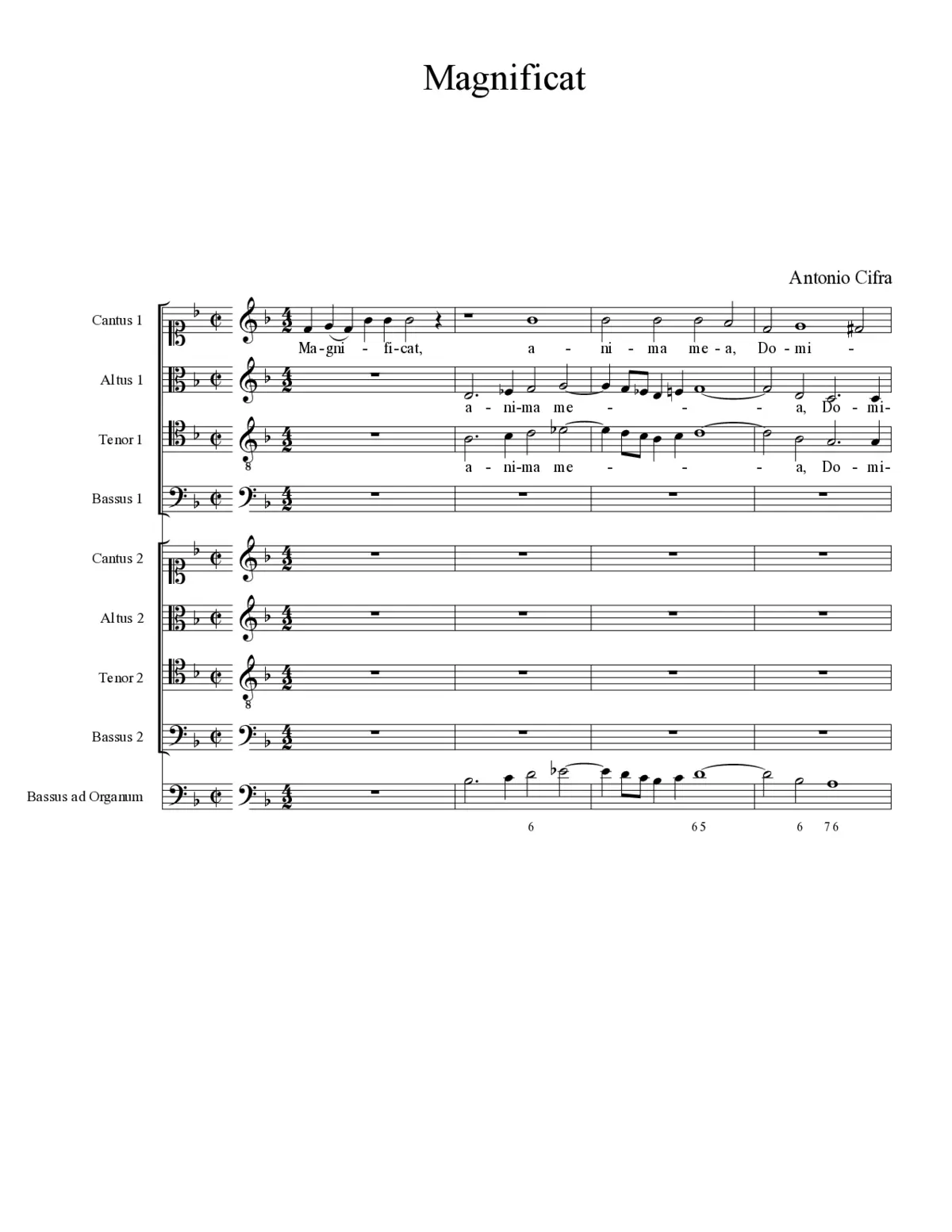 Magnificat - Page 1