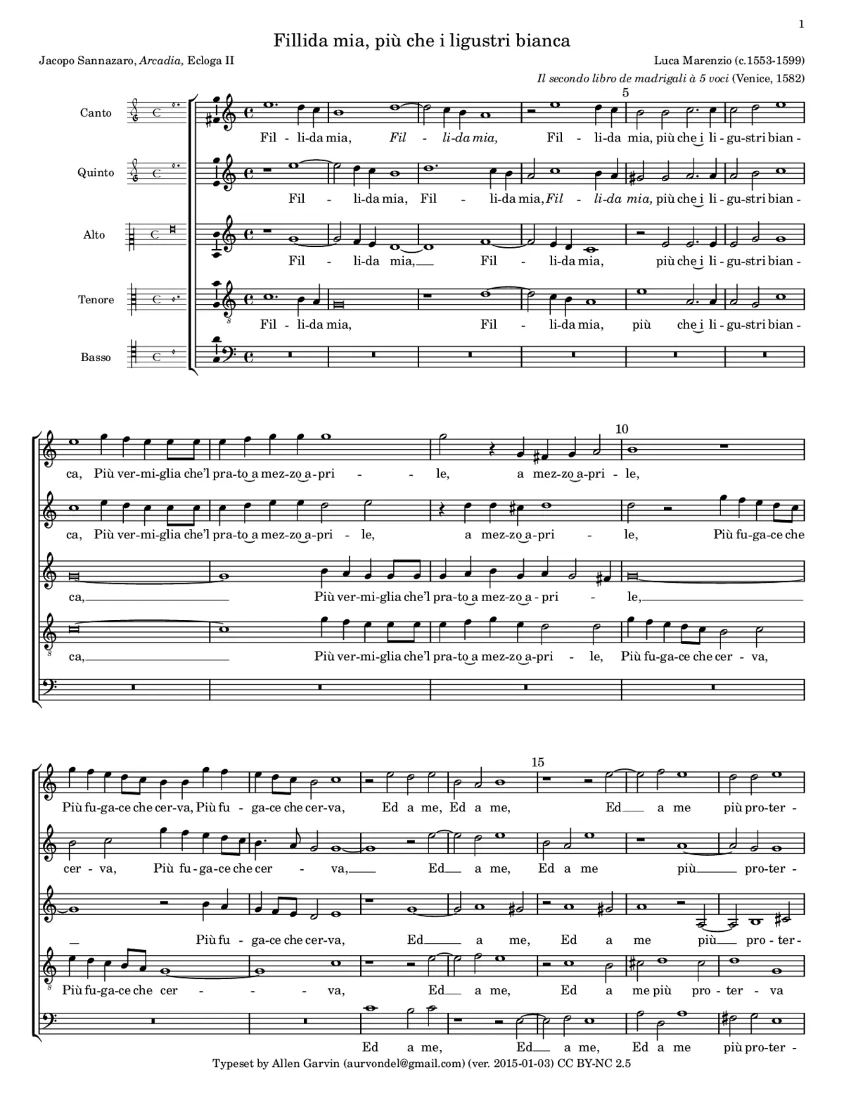 Fillida mia - Page 1