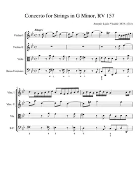 Concerto for Strings in G minor RV 157