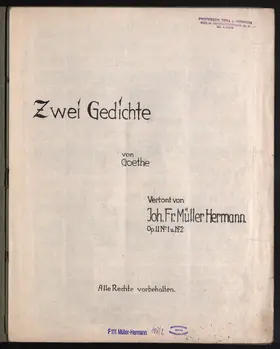2 Gedichte von Goethe