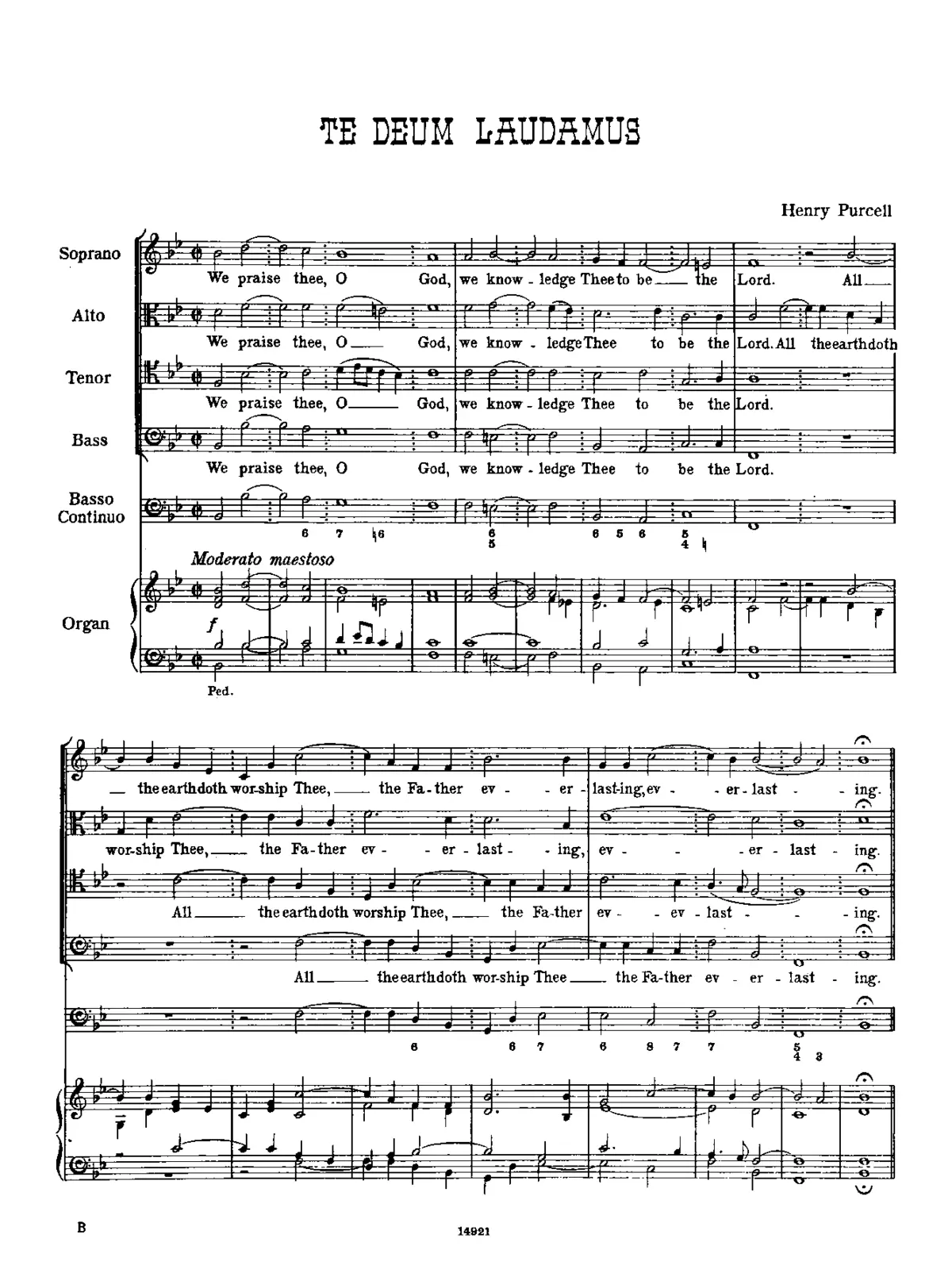 Te Deum - Page 1