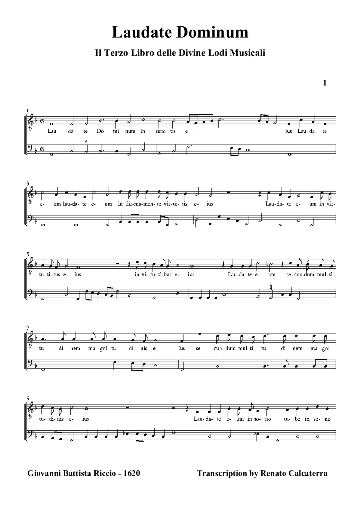 Laudate Dominum - Page 1