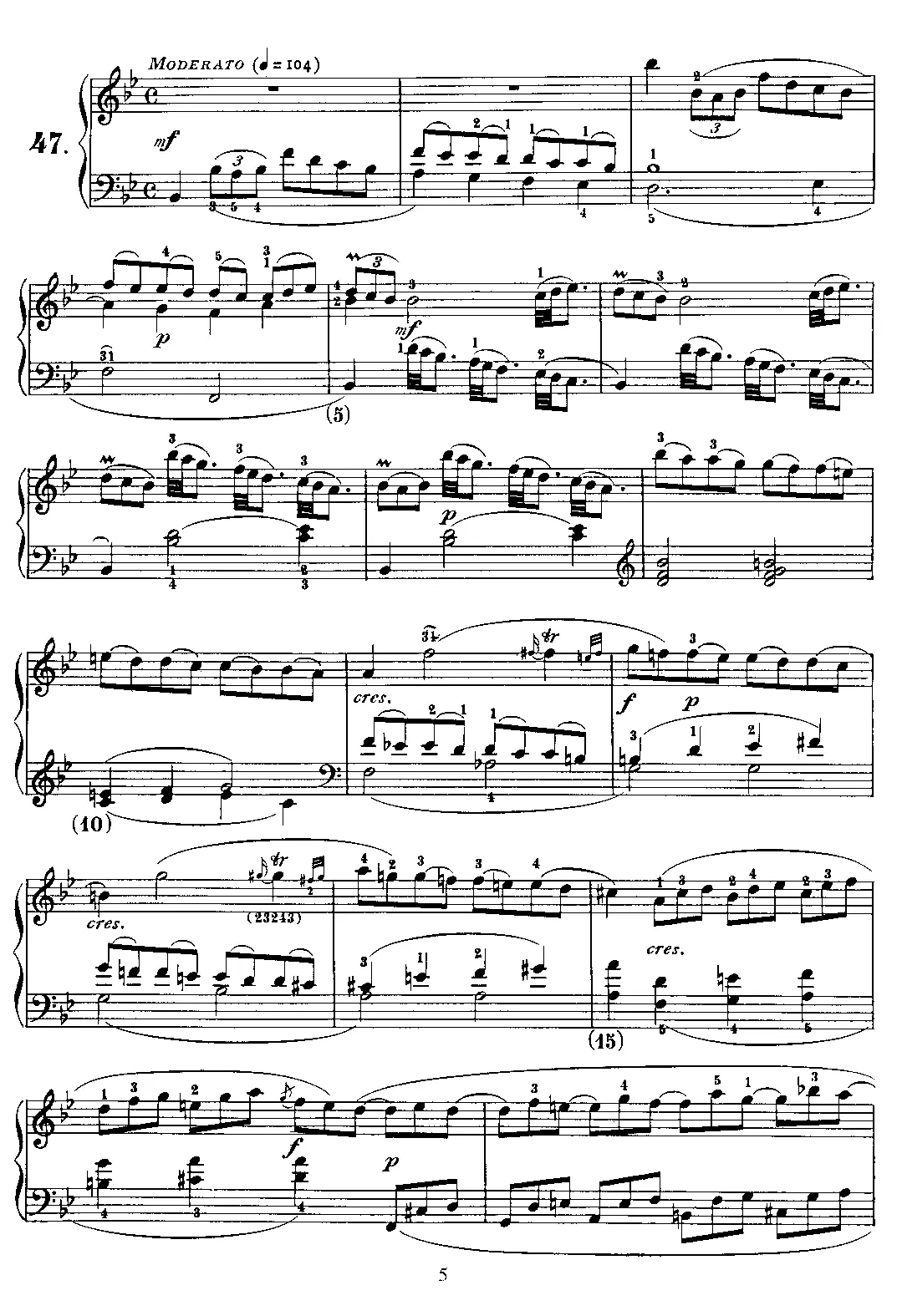 Keyboard Sonata in B-flat major - Page 1