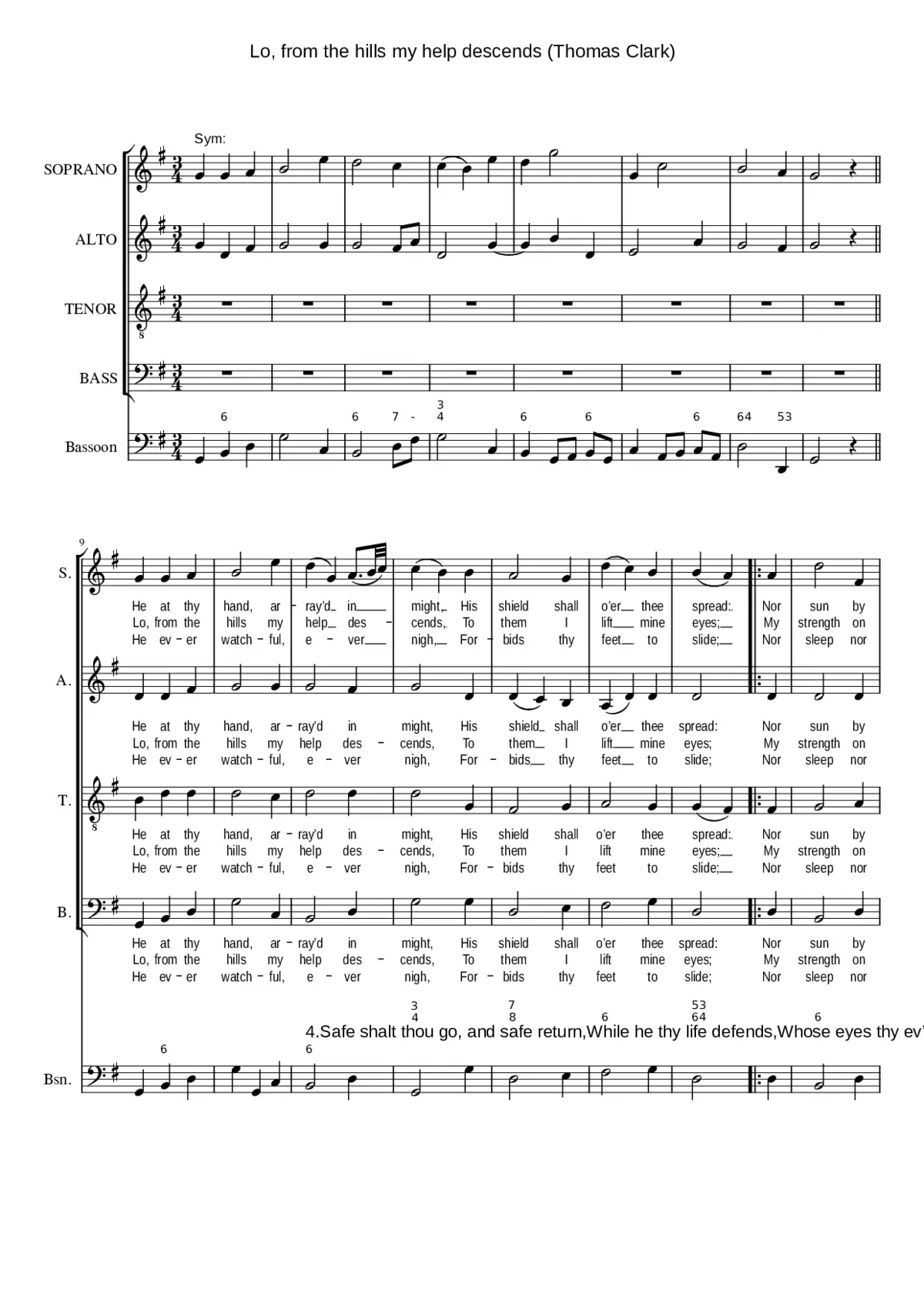 Lo from the hills my help descends - Page 1