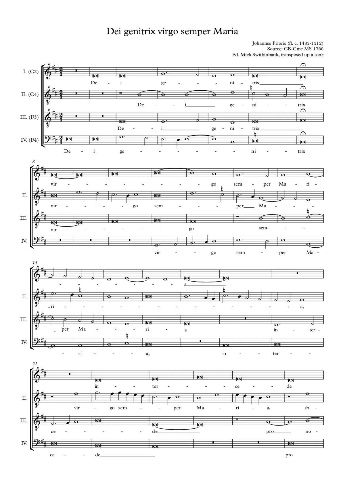 Dei genitrix virgo semper Maria - Page 1