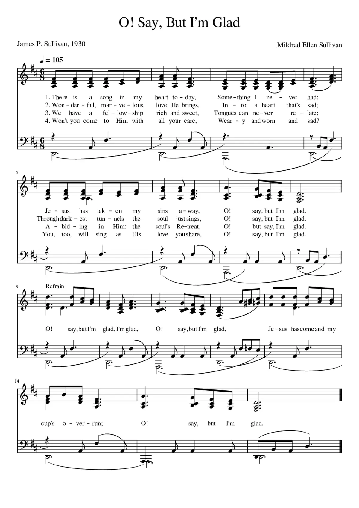 O! say but im glad - Page 1