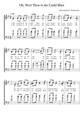 Oh Wert Thou in the Cauld Blast