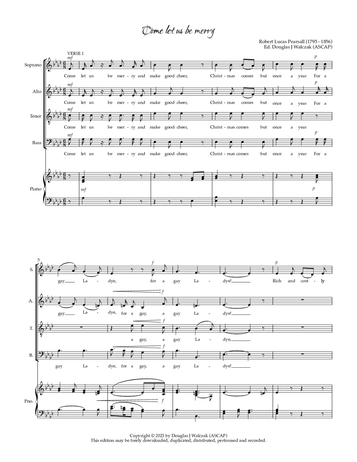 Come let us be merry - Page 1