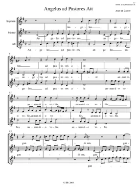Angelus ad pastores ait