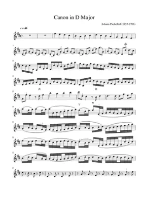 Canon and Gigue in D major P.37