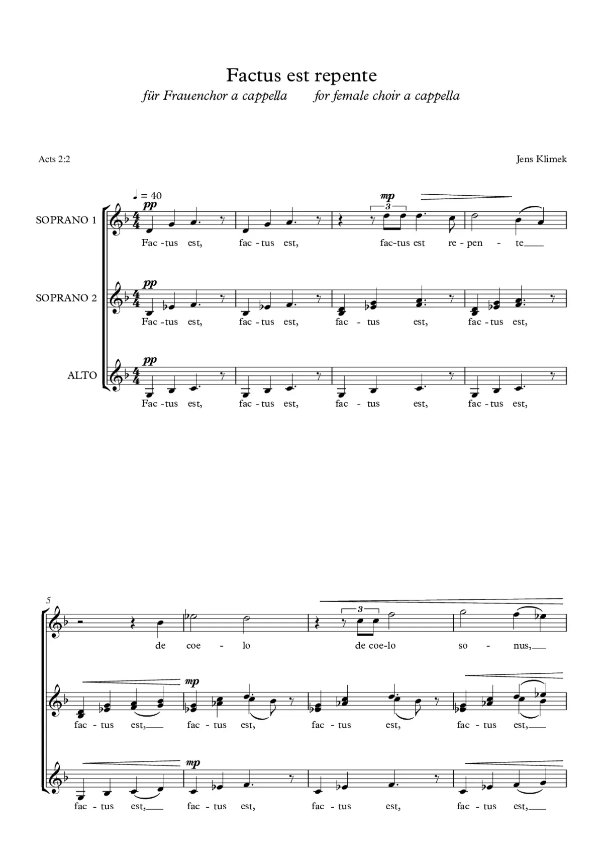Factus est repente - Page 1