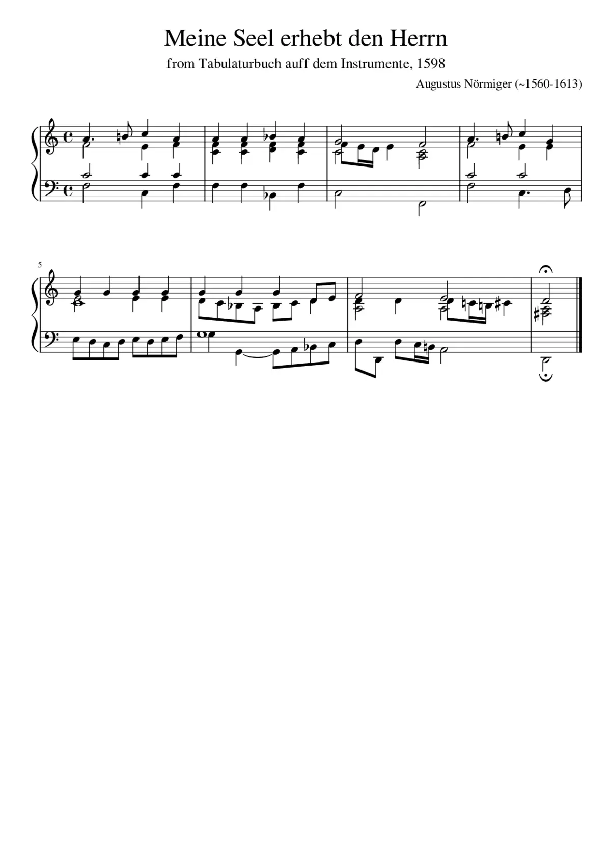 Meine Seel erhebt den Herrn - Page 1