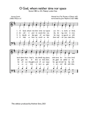 O God, whom neither time nor space
